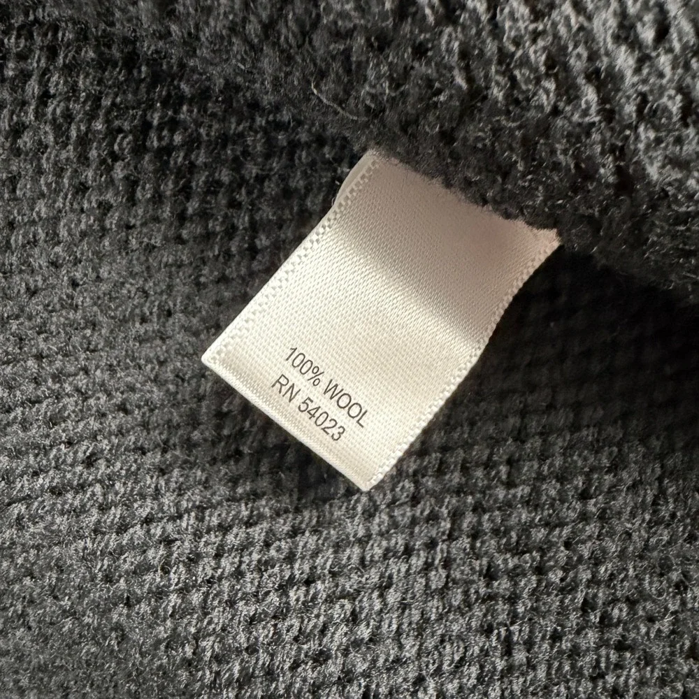 Banana Republic Jacket Mens‎ L Black Chevron Stitch Wool Knit Military Utility